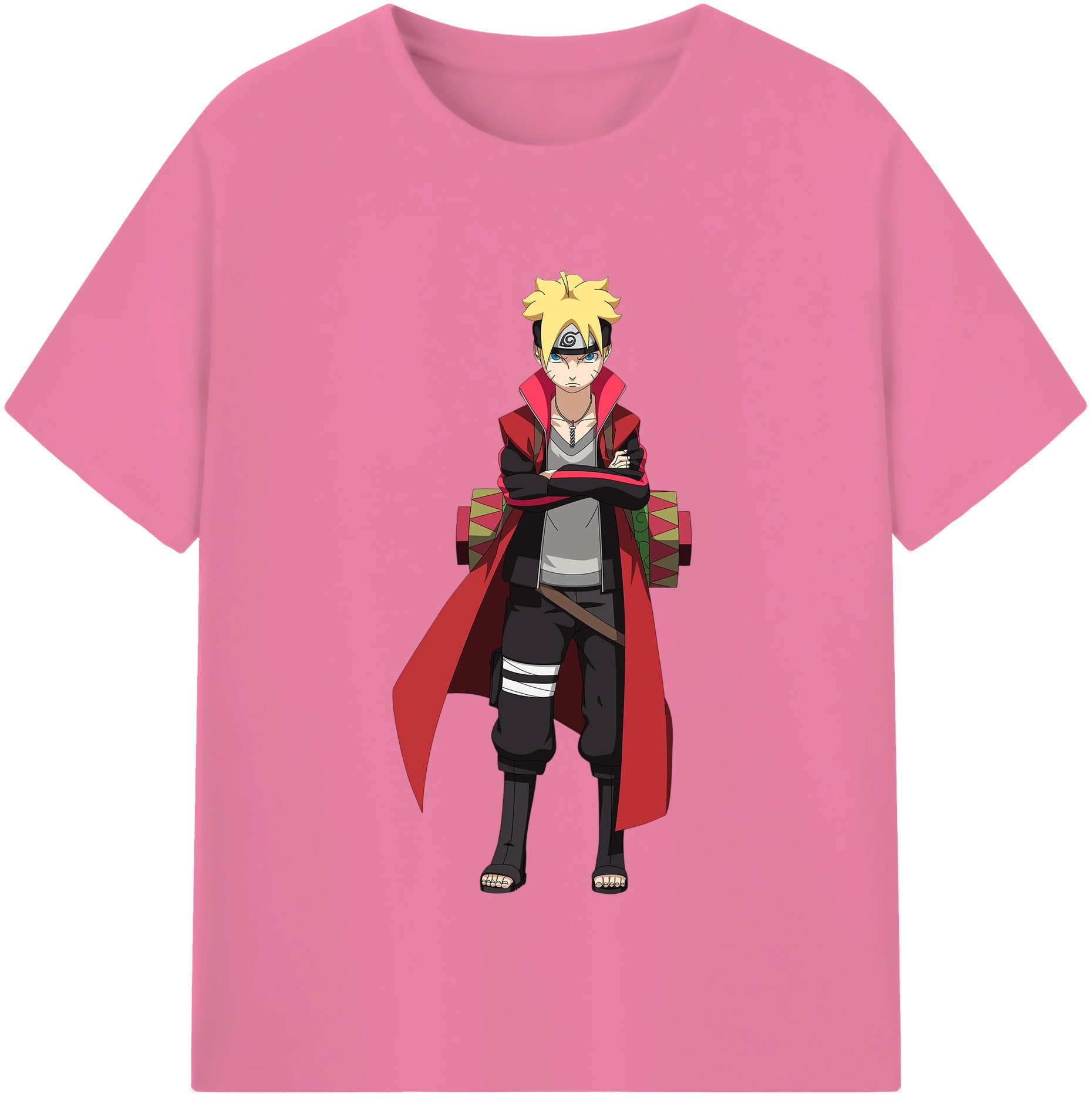 （画像用） NARUTO -ナルト- うずまき ボルト Uzumaki Boruto 綿100％半袖Tシャツ（フロントプリント）